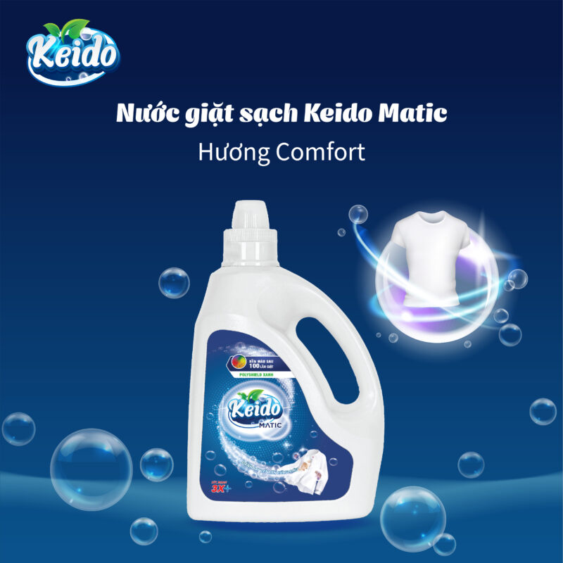 Nước giặt sạch Keido Matic