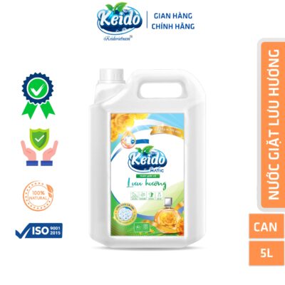 Nước giặt xả Keido x2 Lưu hương Can 5L